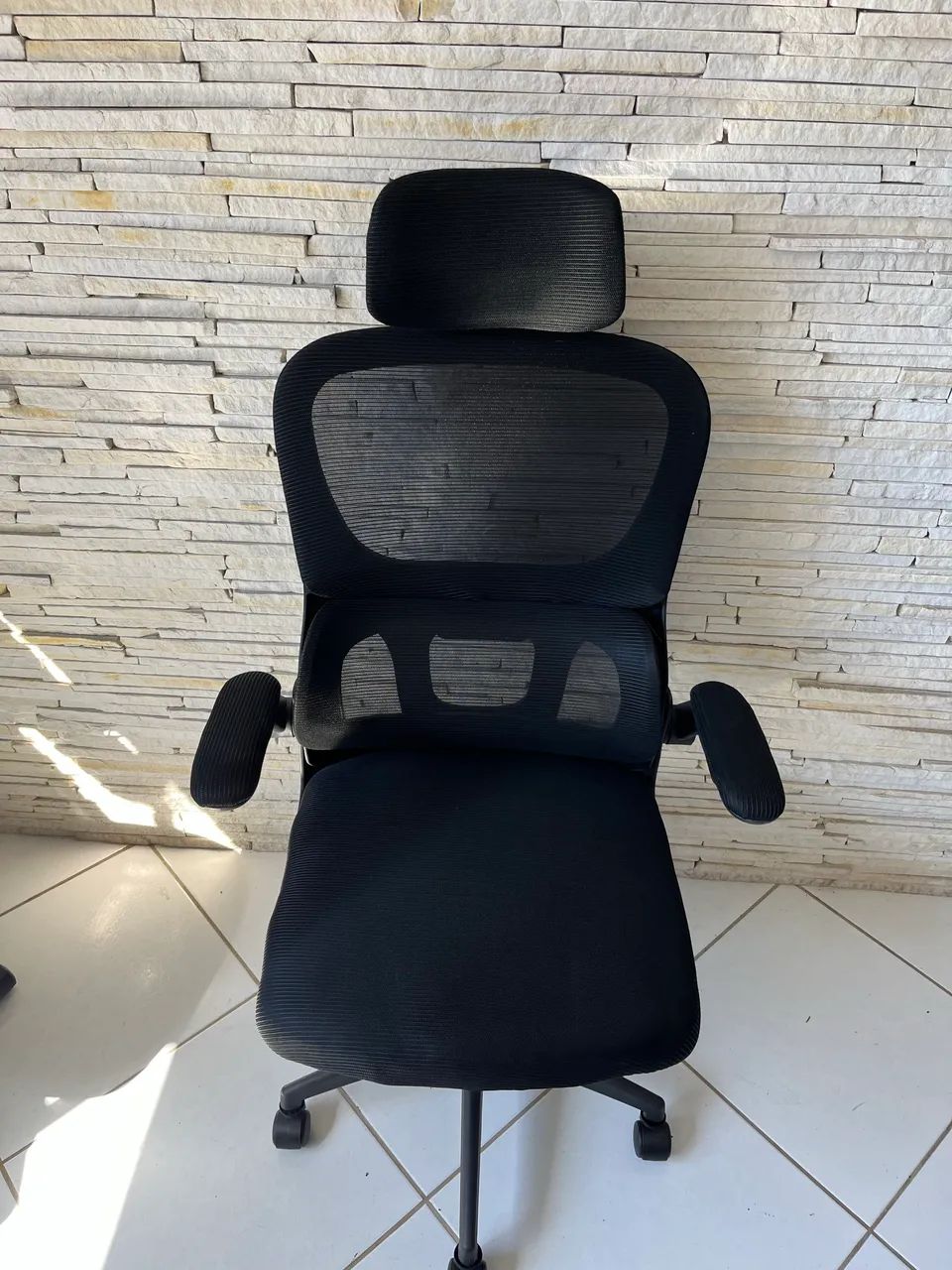 Cadeira Ergonômica Mesh com Apoio de Cabeça | Regulagens e Máximo Conforto - Foto 2