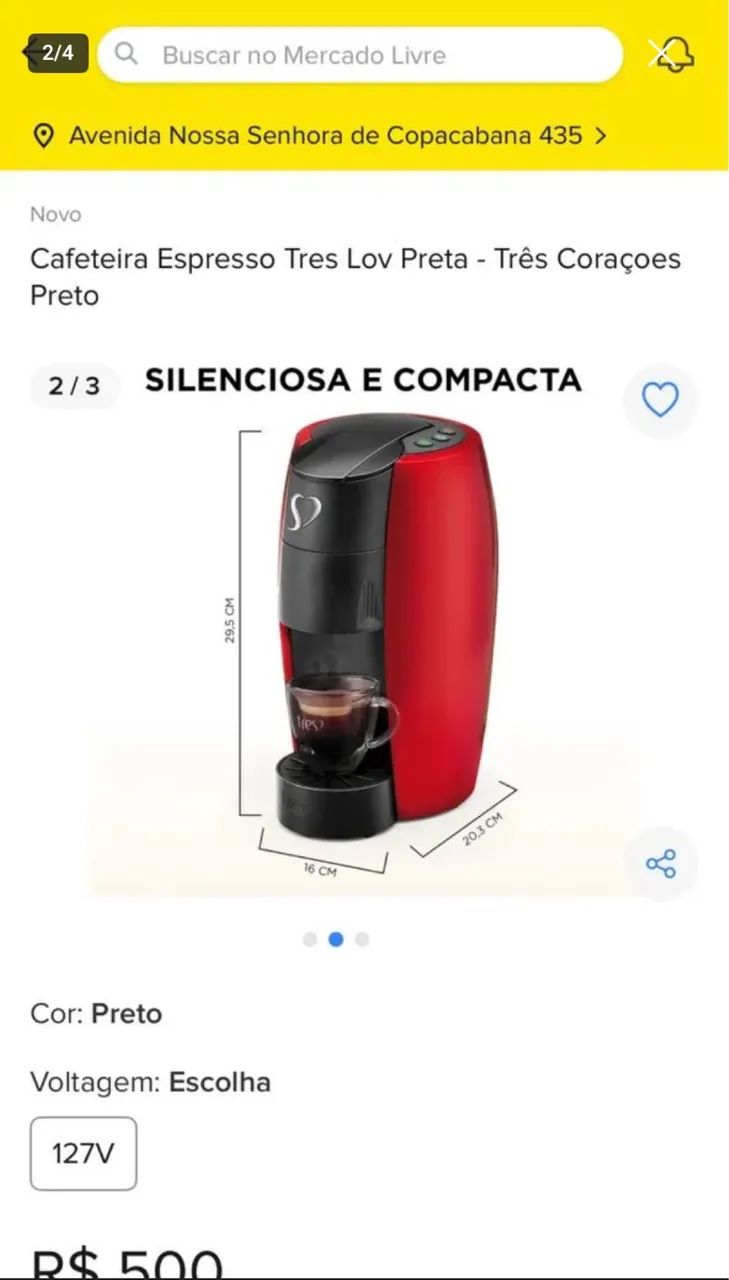 CAFETEIRA TRÊS CORAÇÕES  - Foto 3