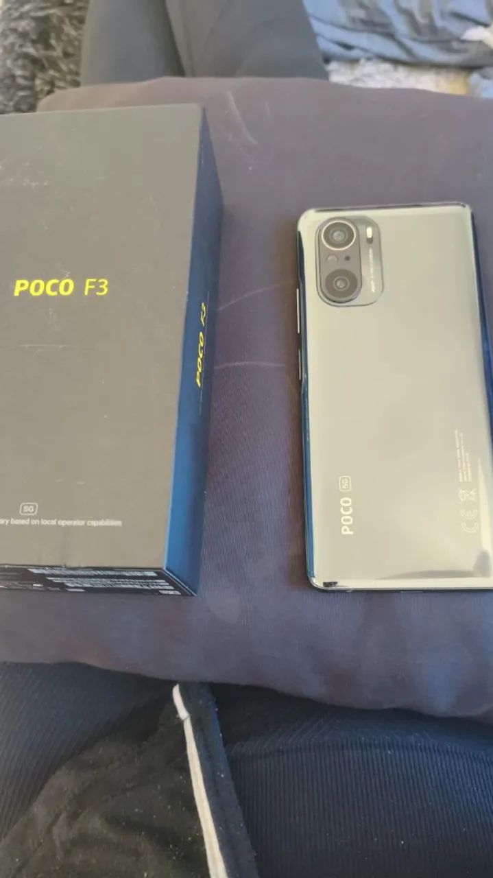 Poco F3 usado, sem marcas de uso e na caixa com nota fiscal  - Foto 2