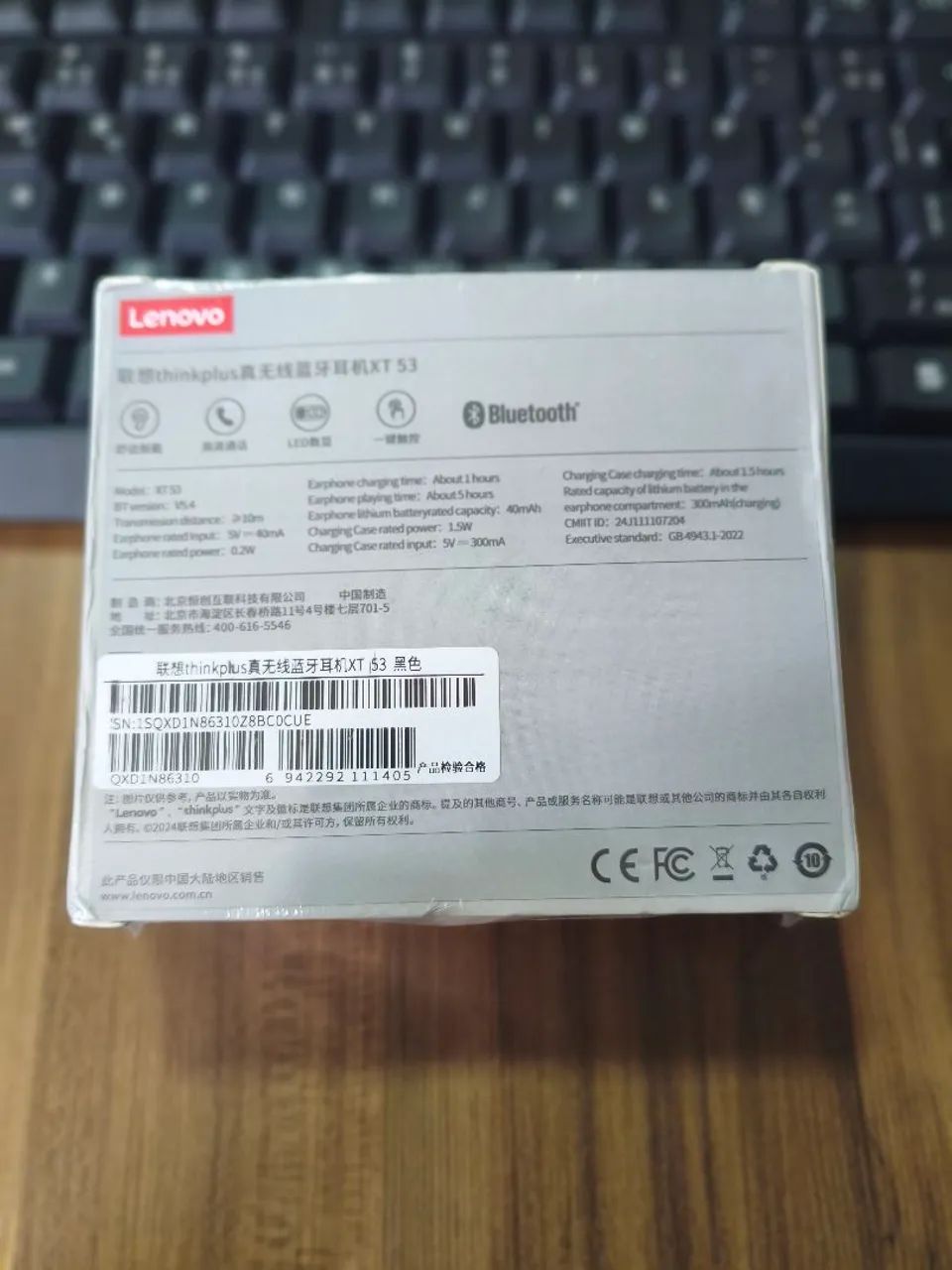Fone Bluetooth Lenovo XT53 Gamer Original (Com Visor LED) - Lacrado - Foto 2