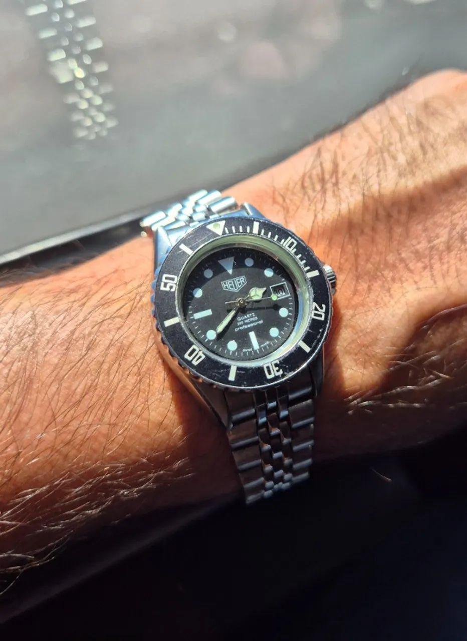Relógio Heuer (Pré-TAG) Professional 200m Vintage Anos 80 - Foto 3