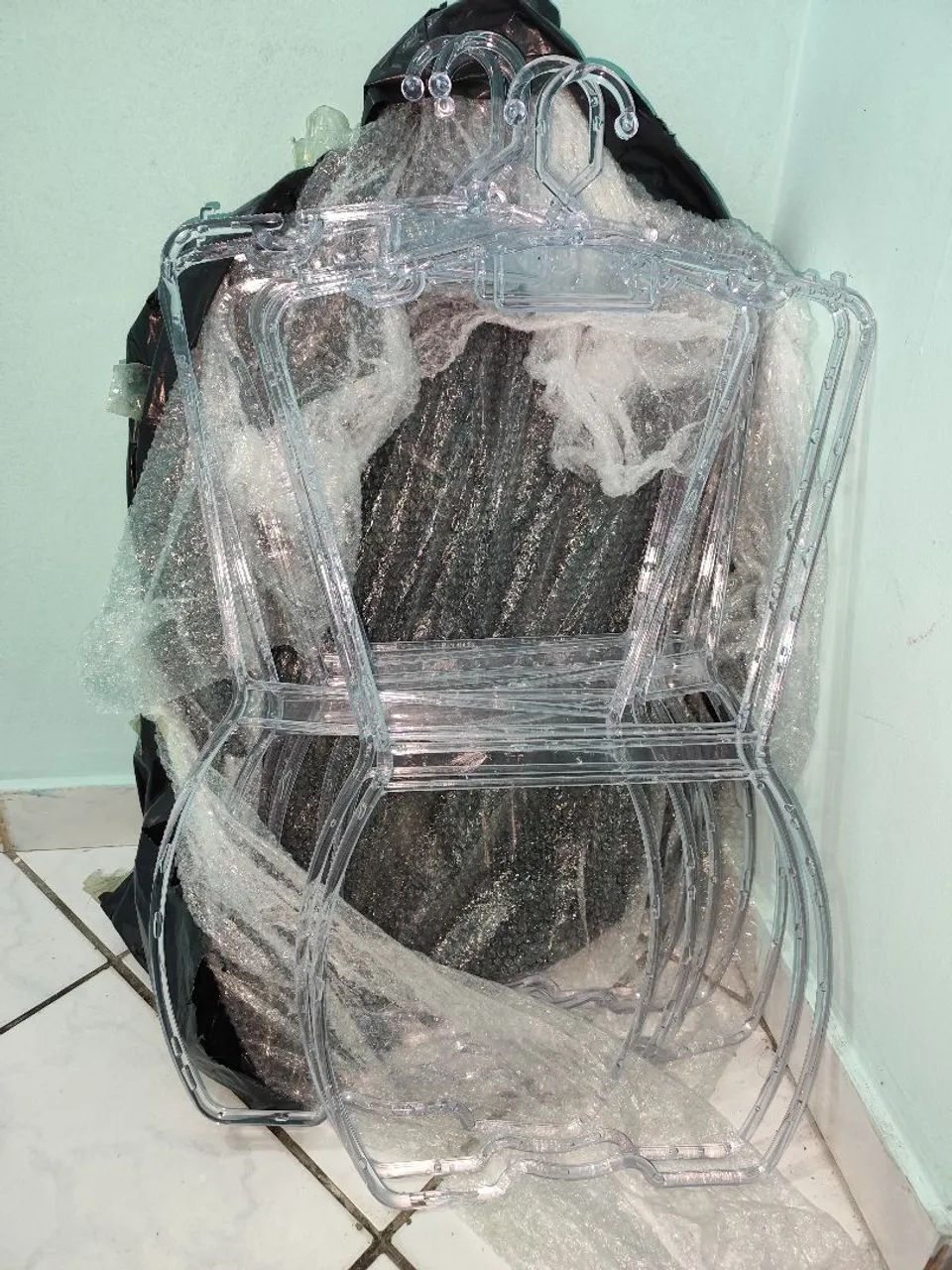 Cabides silhueta transparente  - Foto 4