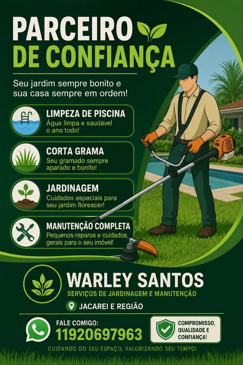 Jardineiro serviços gerais 