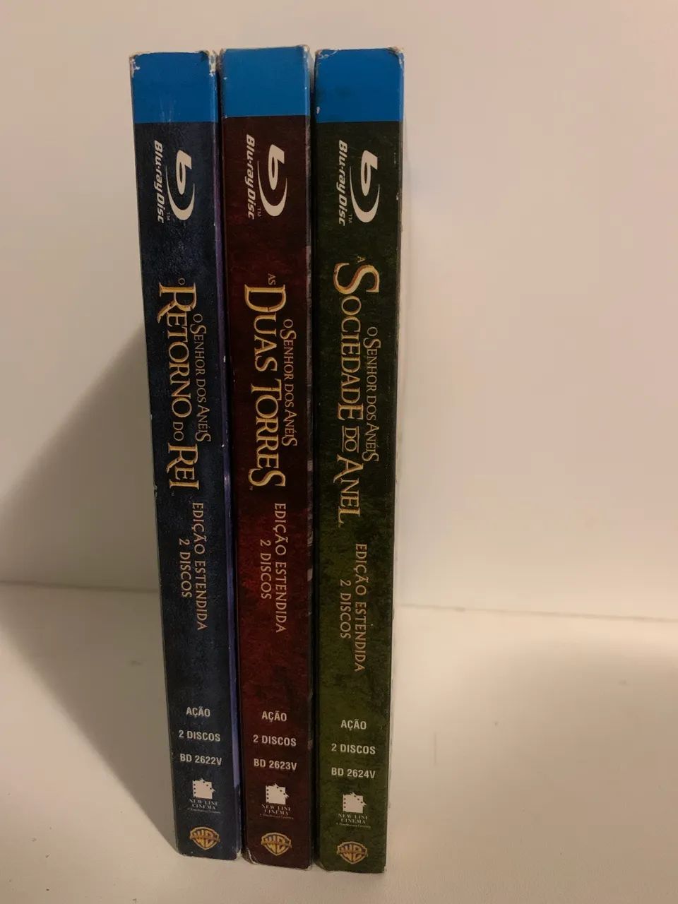 Box senhor dos anéis em Blu ray versão estendida 2 discos 