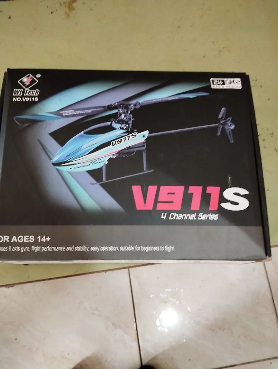 Helicóptero V911S. Completo na caixa
