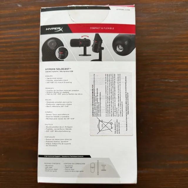 Microfone Hyperx Solocast Preto USB - Foto 5