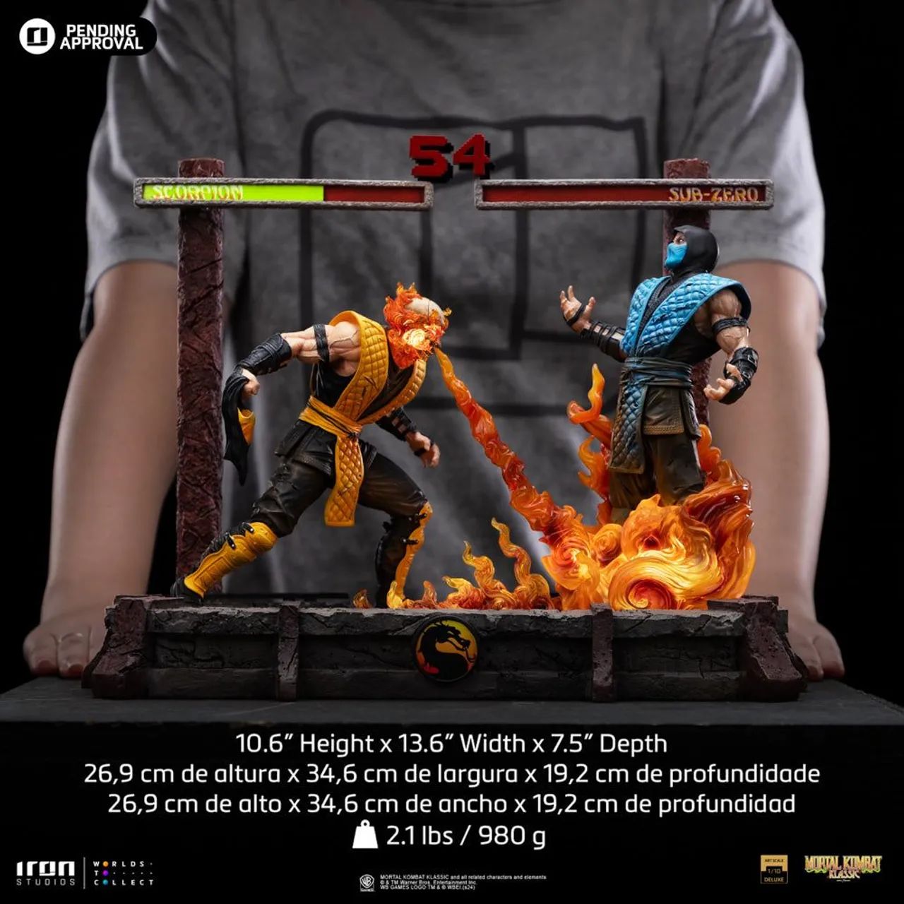 Estátua Scorpion Fatality - Mortal Kombat - Art Scale 1/10 - Iron Studios