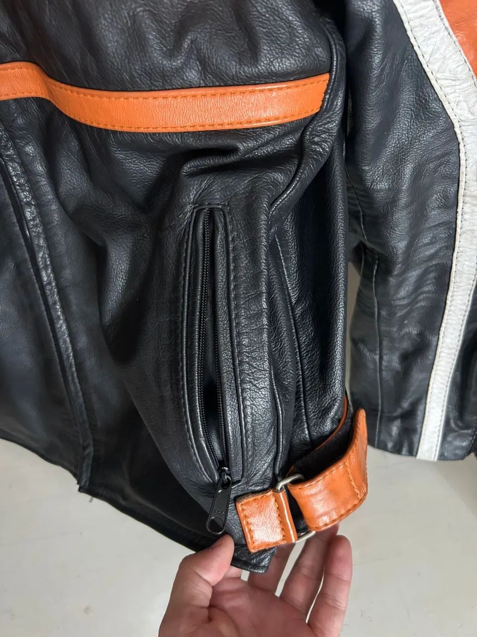 Jaqueta de couro legítimo Harley Davidson TAM M - Foto 3