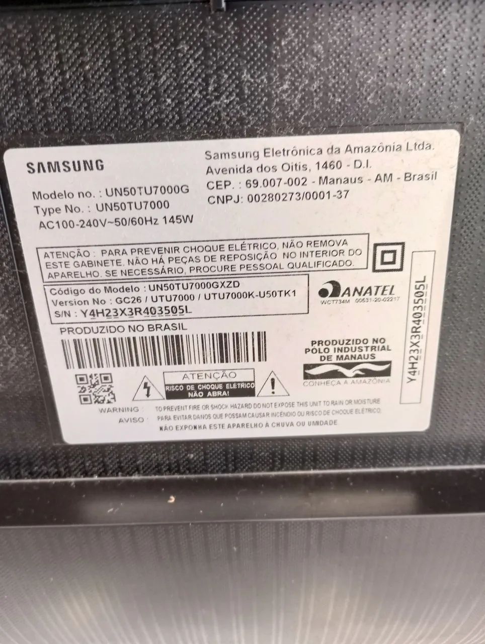Smart tv Samsung 50 polegadas, com som e sem imagem, para concerto ou aproveitar peças  - Foto 2