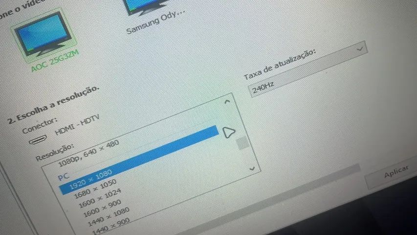 Monitor Gamer AOC Destiny 24,5 Polegadas 25G3ZM 240hz - Foto 4