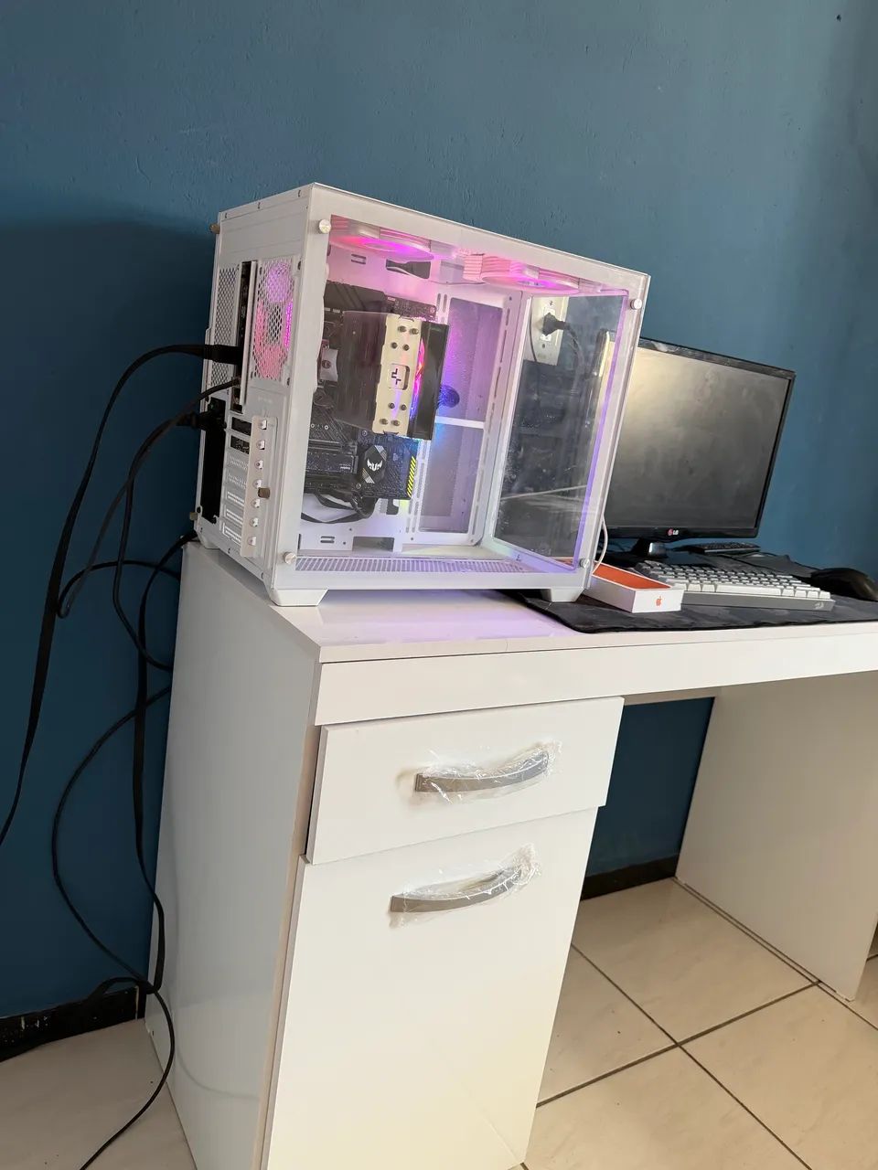 ESCRIVANINHA BRANCA PARA ESTUDO OU PC, ZERO. - Foto 4