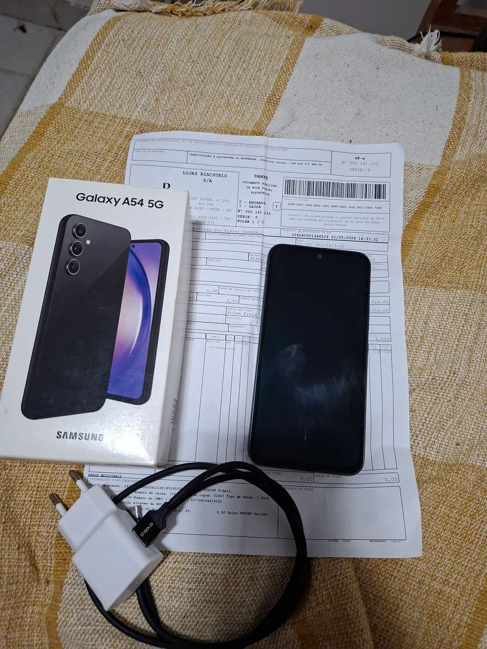 Vendo telefone a54 com nota fiscal 