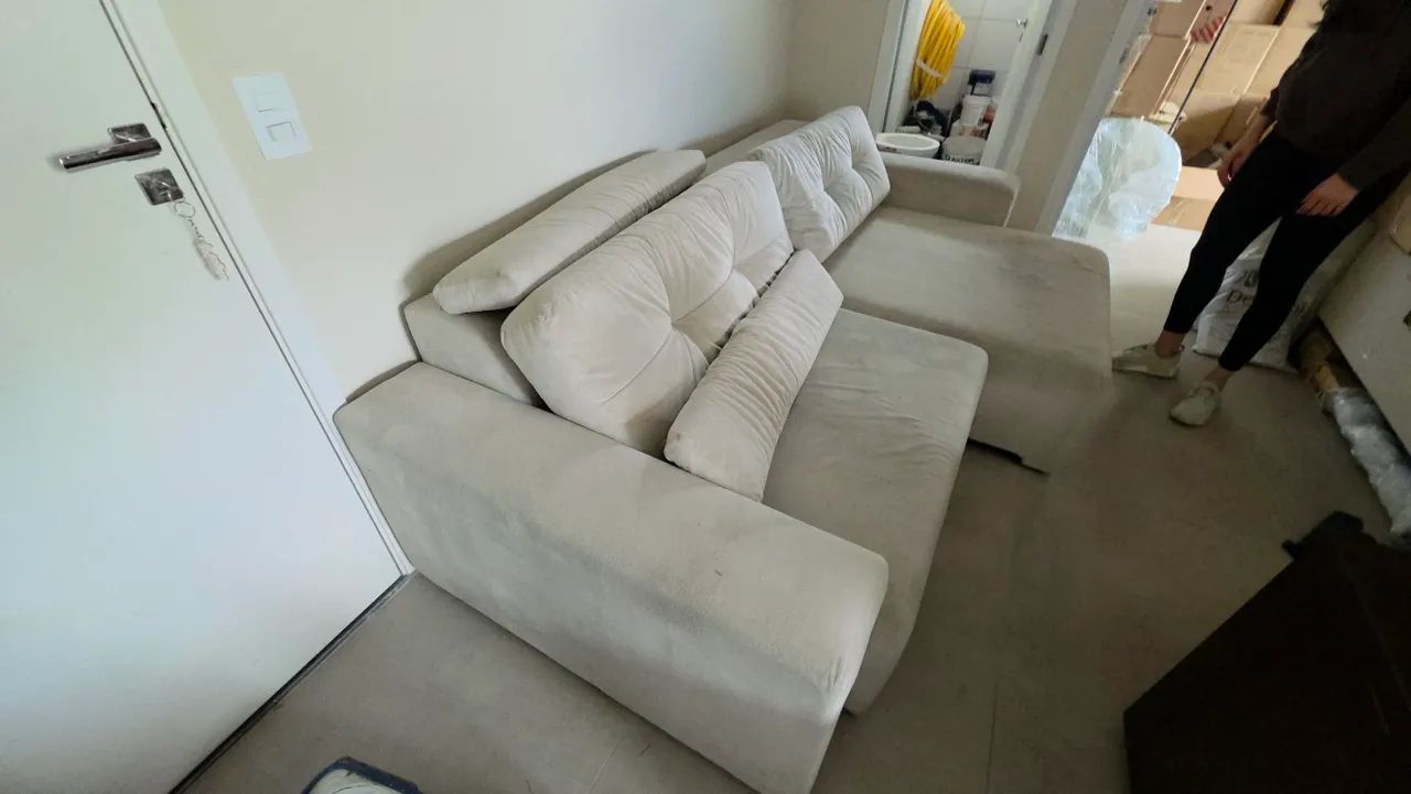 Sofá de 4 lugares usado - Foto 4