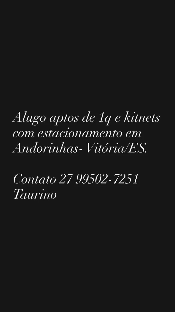 Telefone no anúncio- Alugo aptos de q 1 em Andorinhas