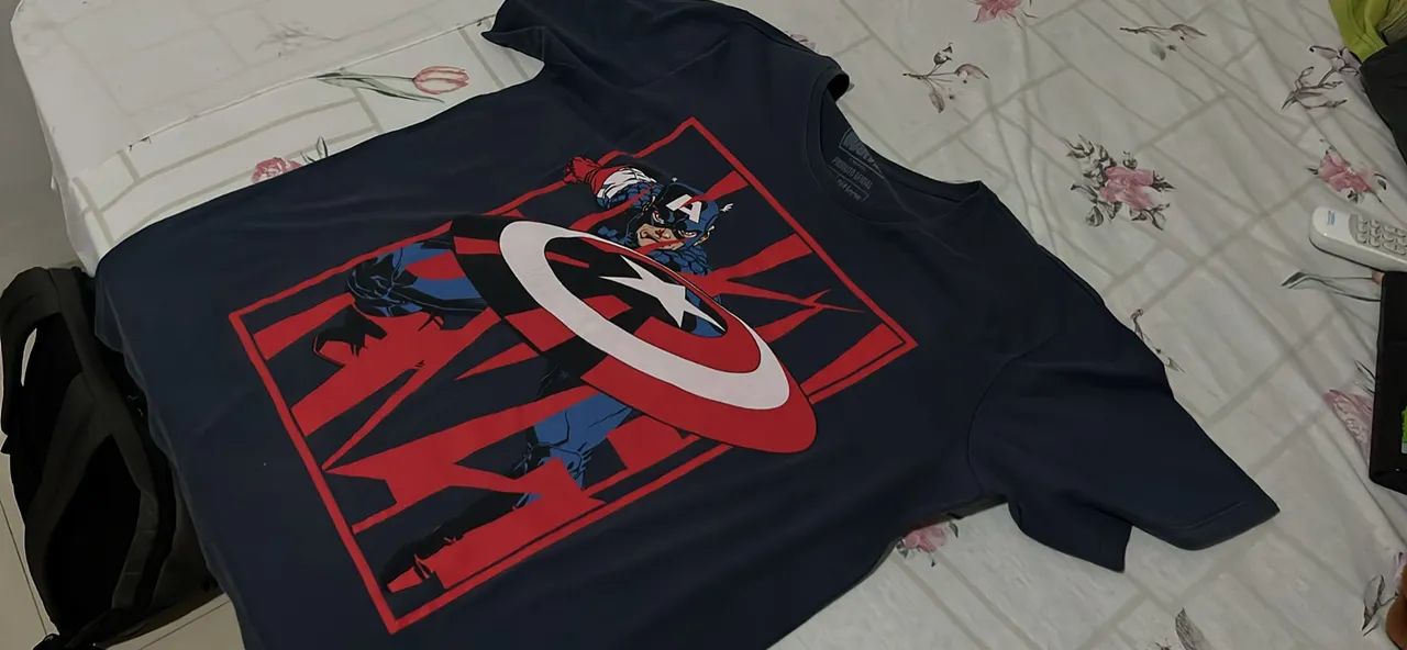 Camiseta Marvel Capitão América Produto Oficial