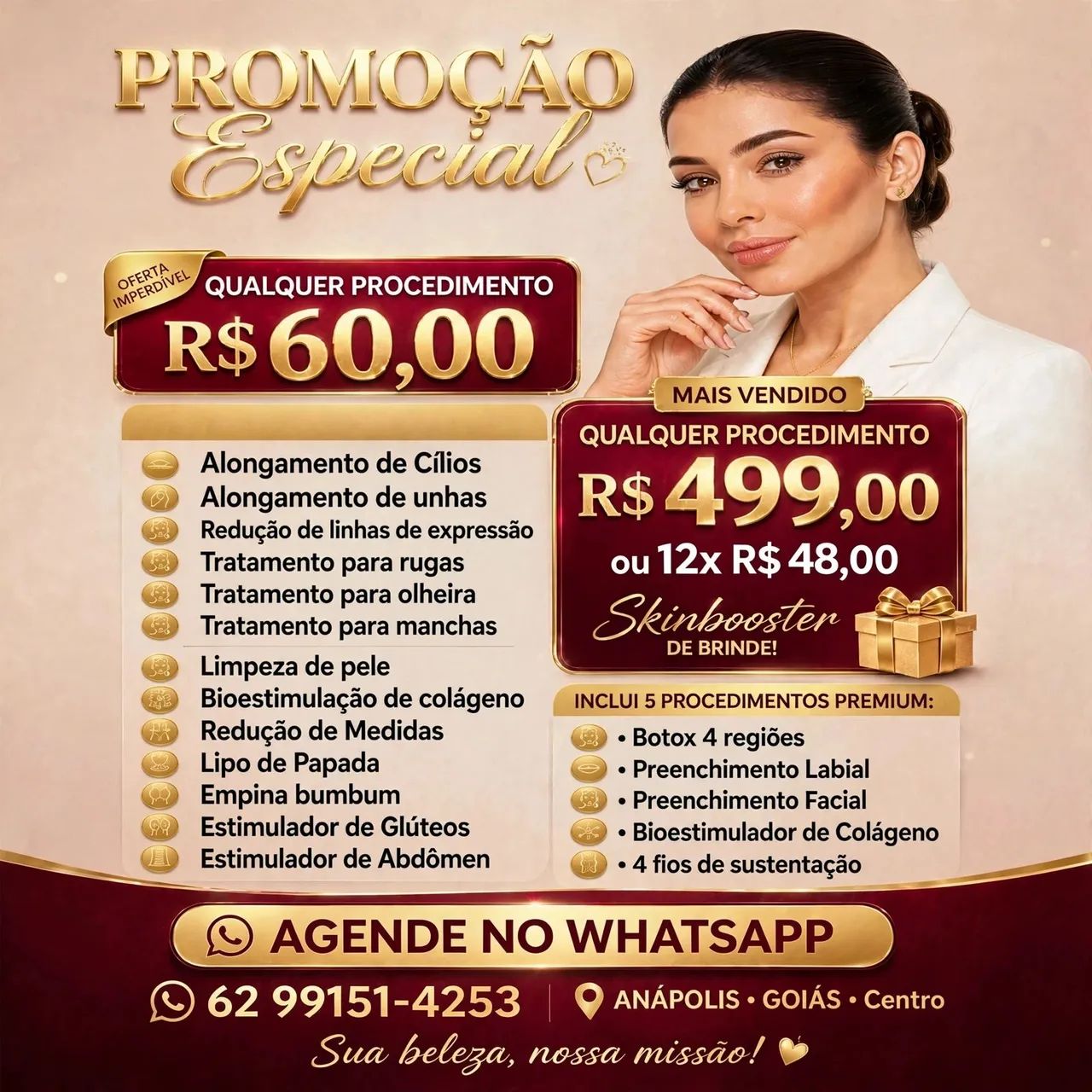 Qualquer procedimento 60,00