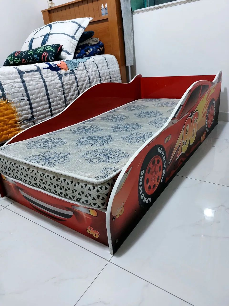 Cama Infantil Carro com Colchão  - Foto 4