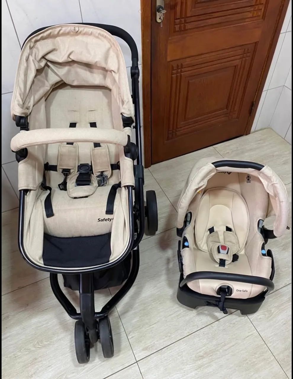 Carrinho e bebê conforto Safety