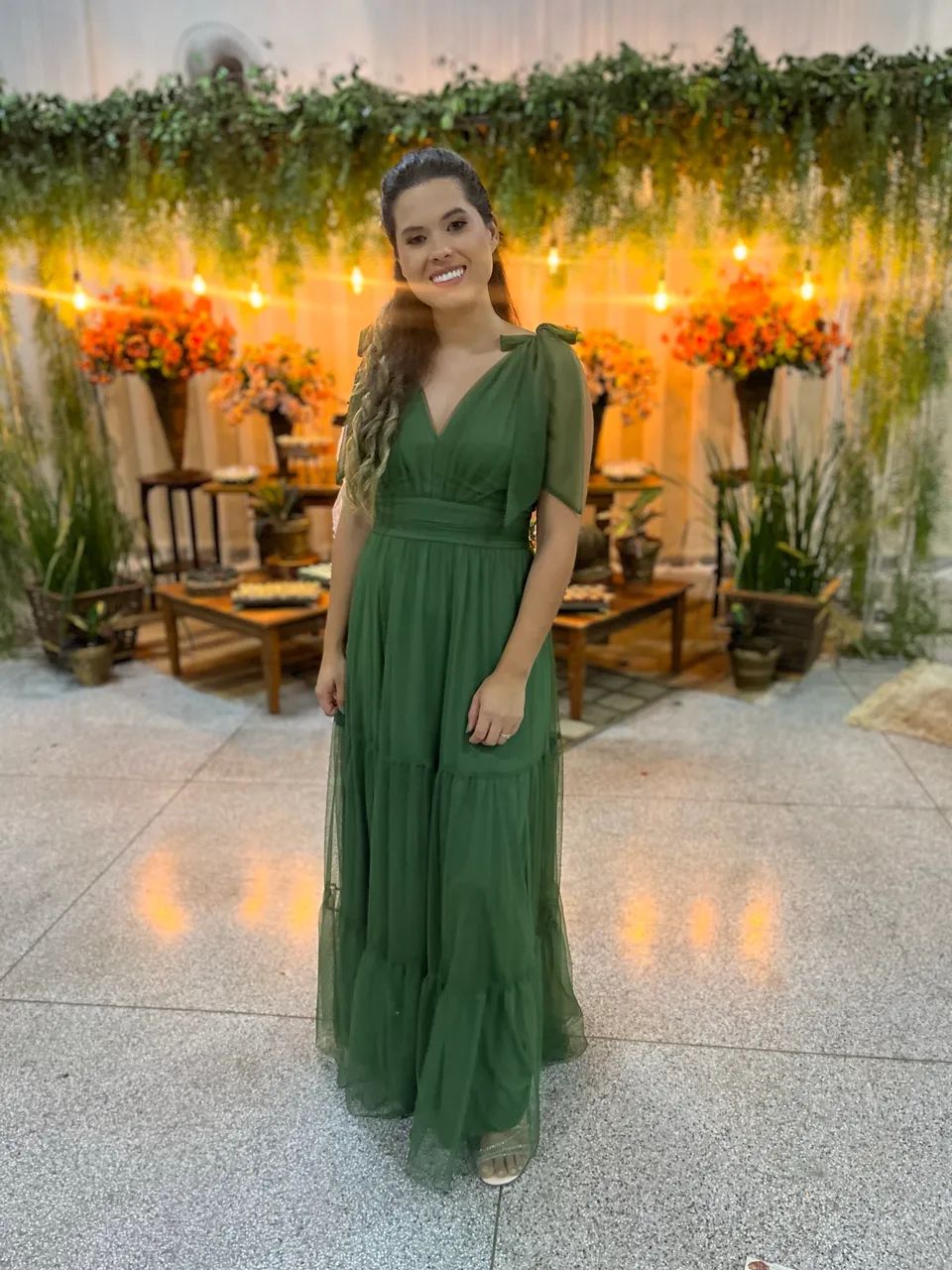 Vestido longo verde - Foto 2