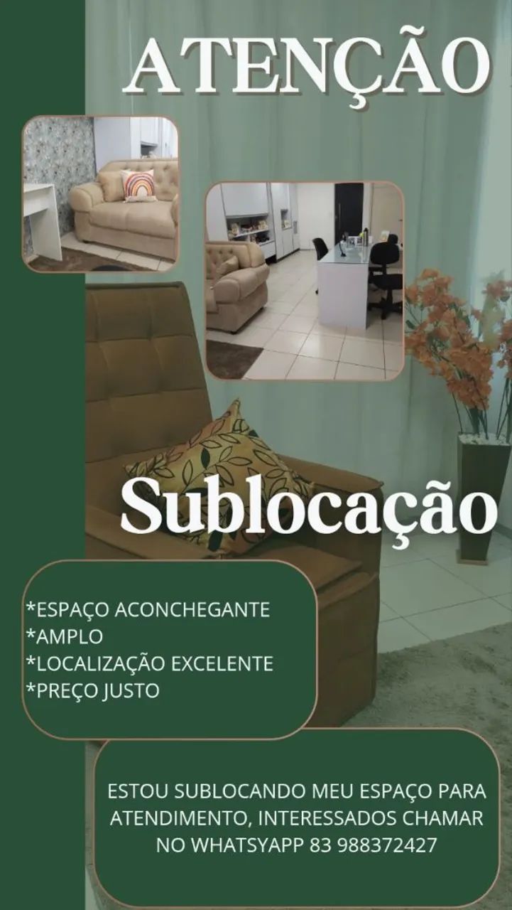 Subloco consultório ( turnos) 