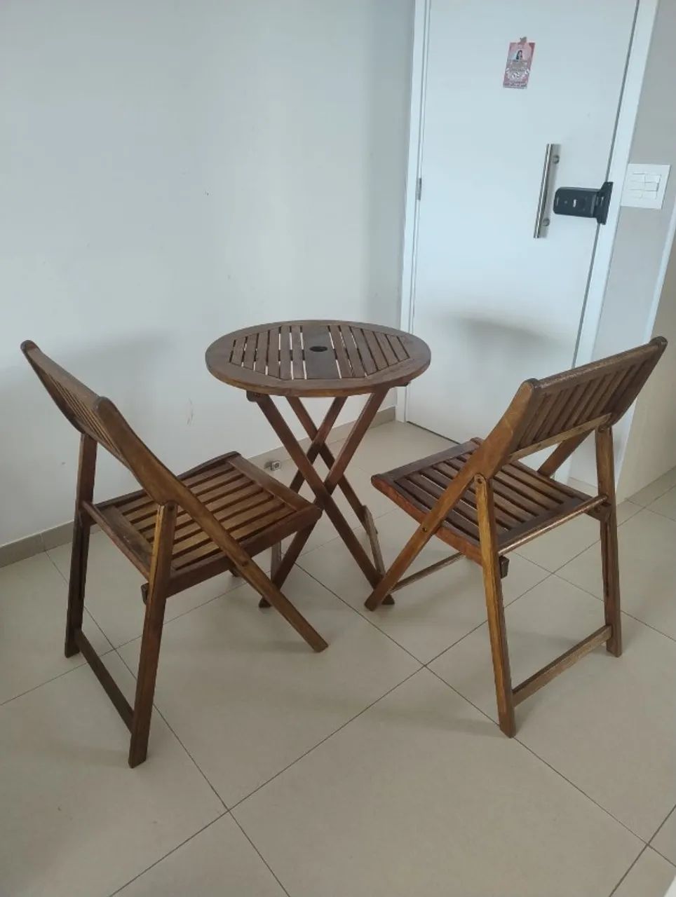 Kit Mesa Dobrável com 2 Cadeiras 