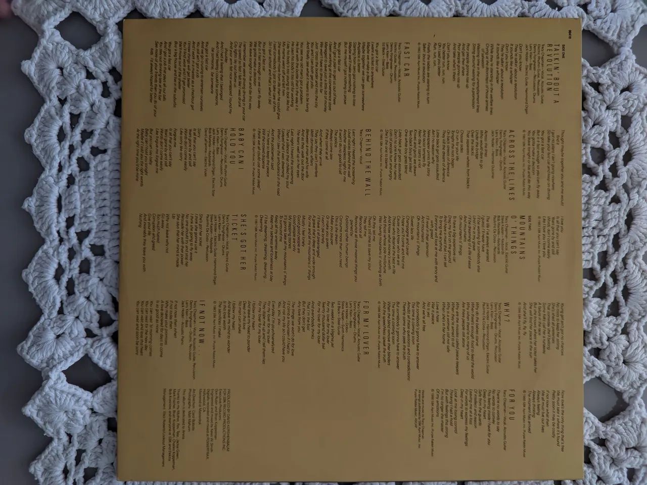 Lp Tracy Chapman 1988 - Foto 5