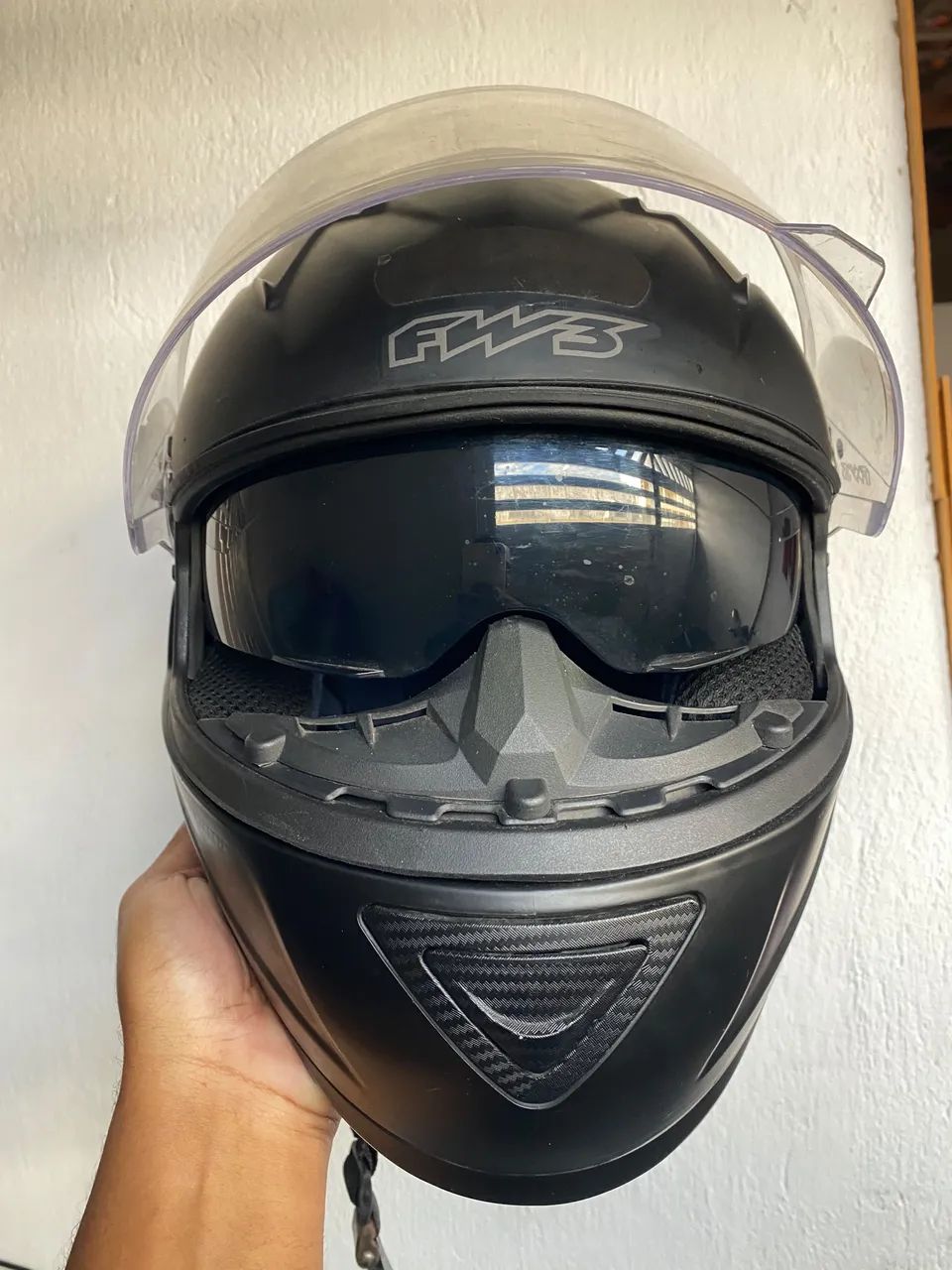 Capacete FW3 com Óculos integrado  - Foto 2