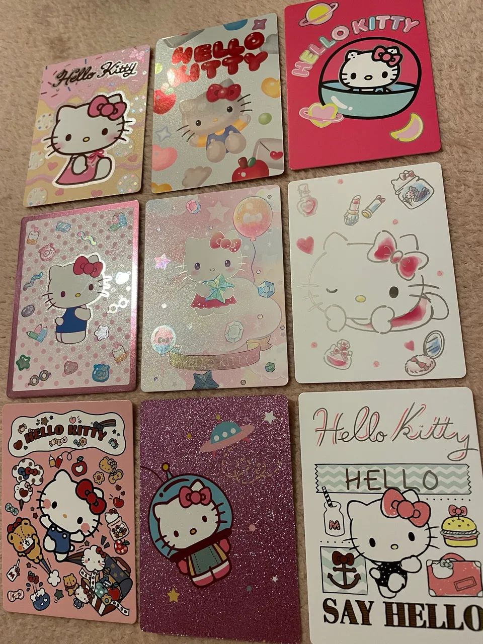 Hello Kitty Panini Cards Set com 9 - Foto 4
