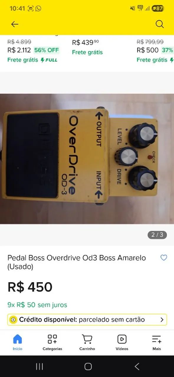 Boss OD3 overdrive