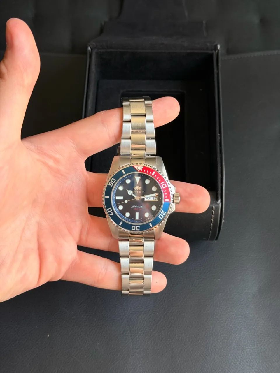 Relógio Orient Submariner Pepsi - Foto 3