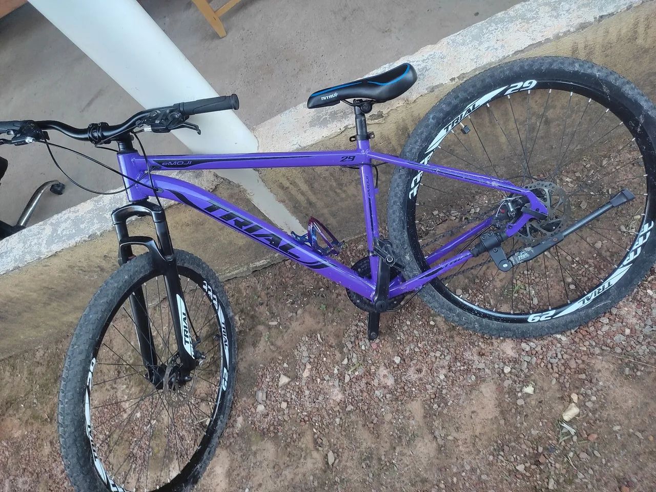 Bicicleta roxa da trial aro 29  - Foto 2