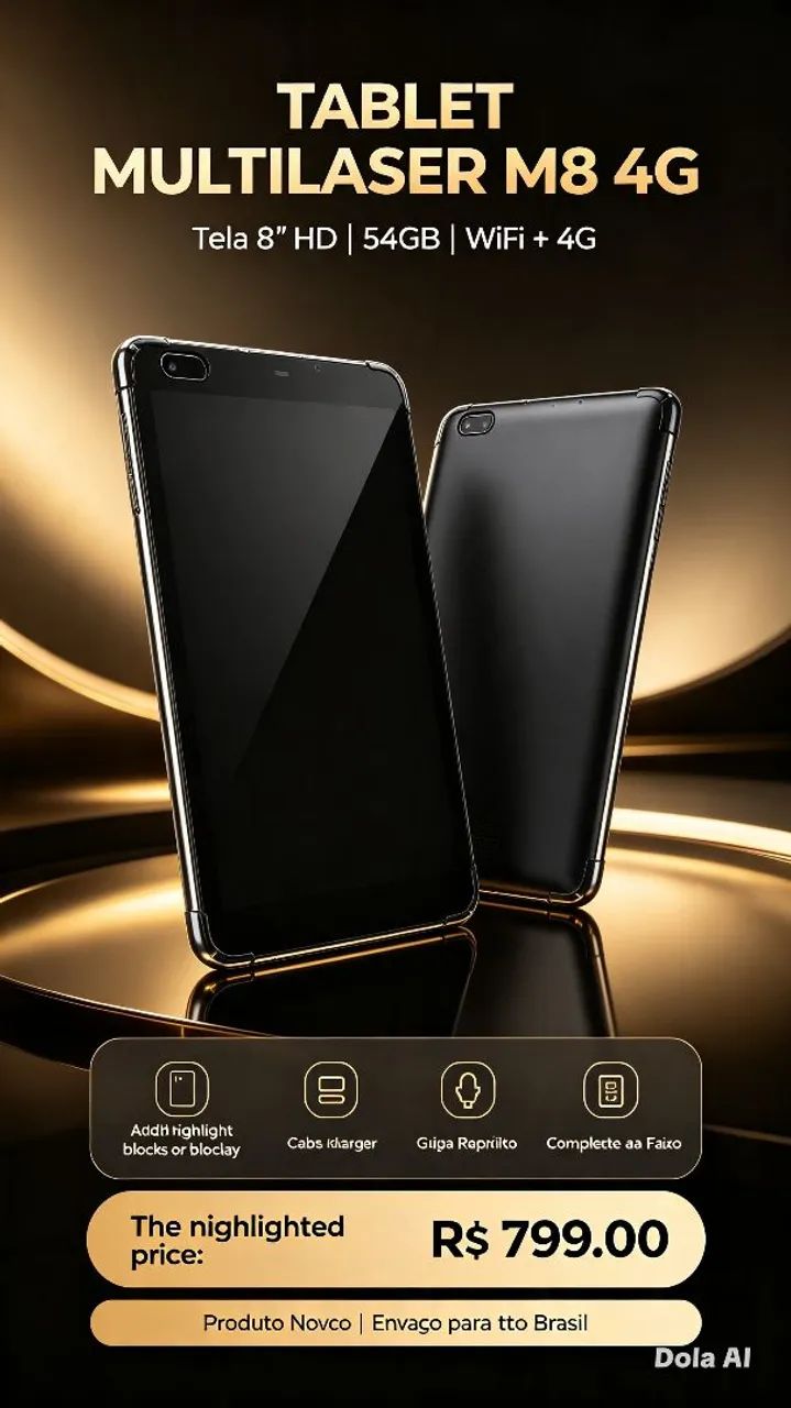 Tablet Multilaser M8 4G