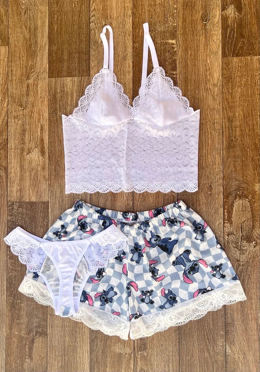 Pijama babydoll de renda  - Foto 3