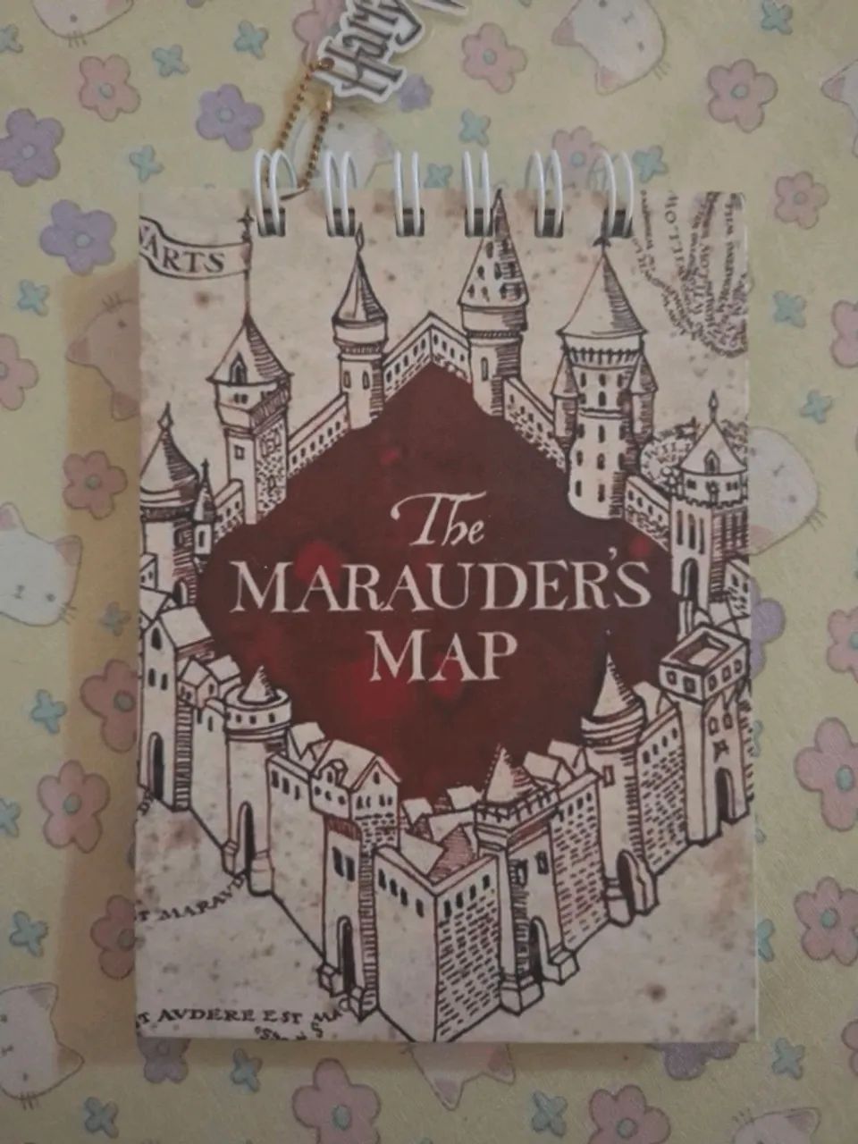 bloco de notas harry potter mapa dos marotos