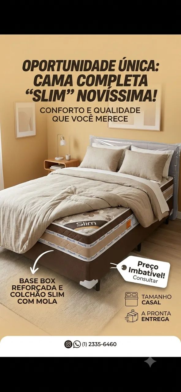 Cama box. 12cm de espuma preço de fábrica 