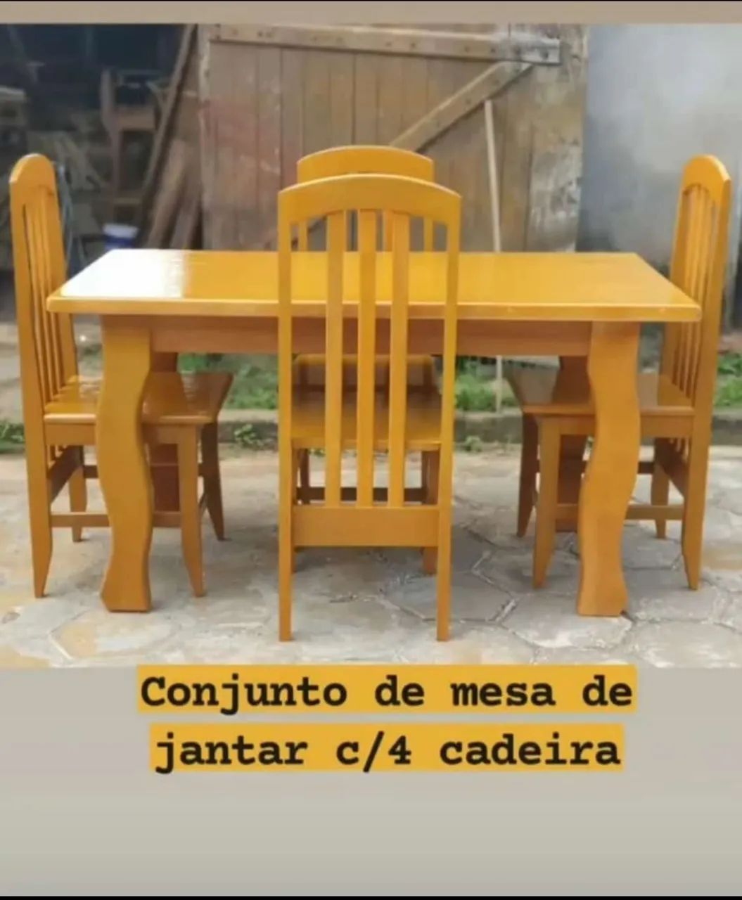 Conjunto de mesa de jantar 4 cadeiras  - Foto 3