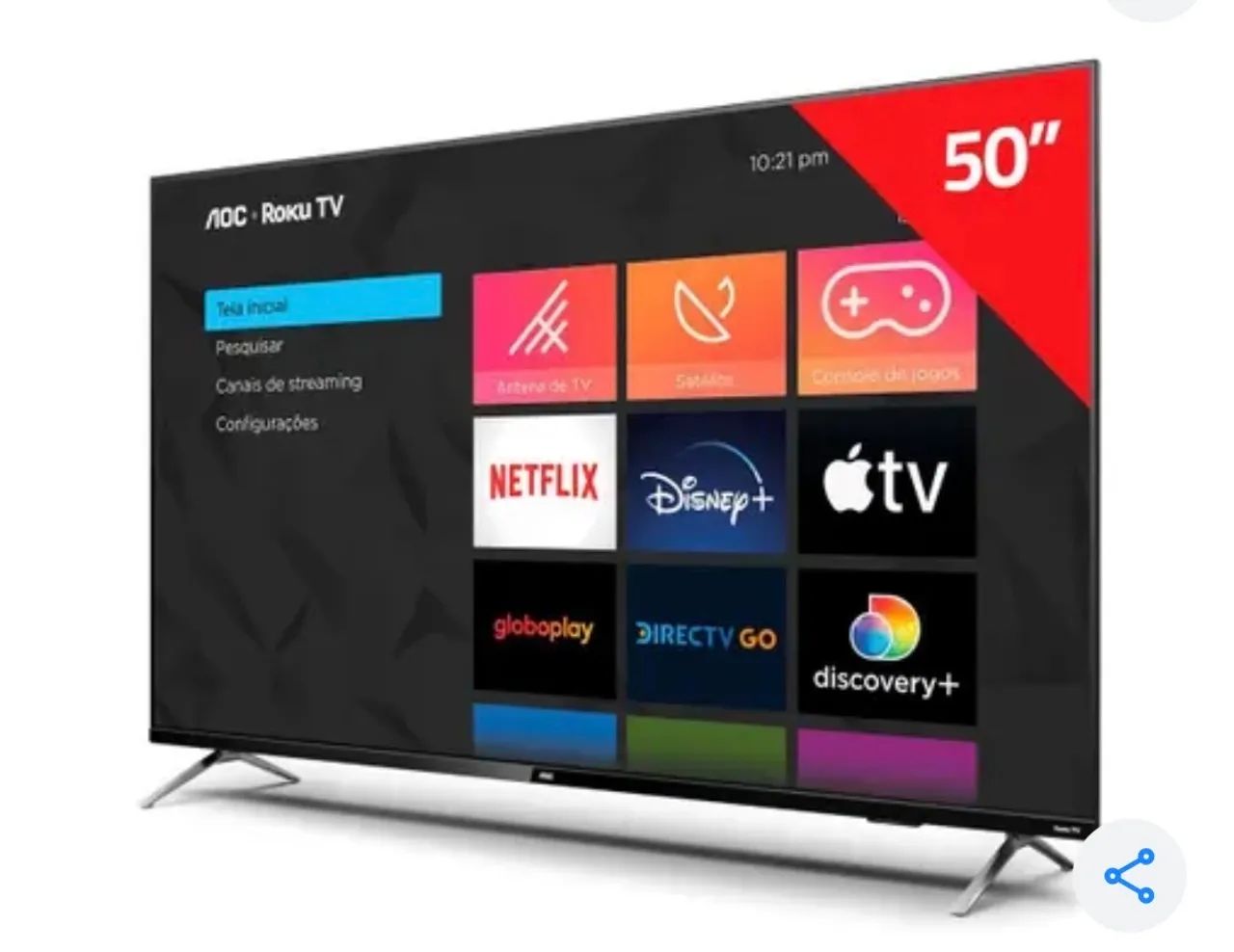 Smart TV 50 Polegadas 4K UHD LED AOC - 50U6125
