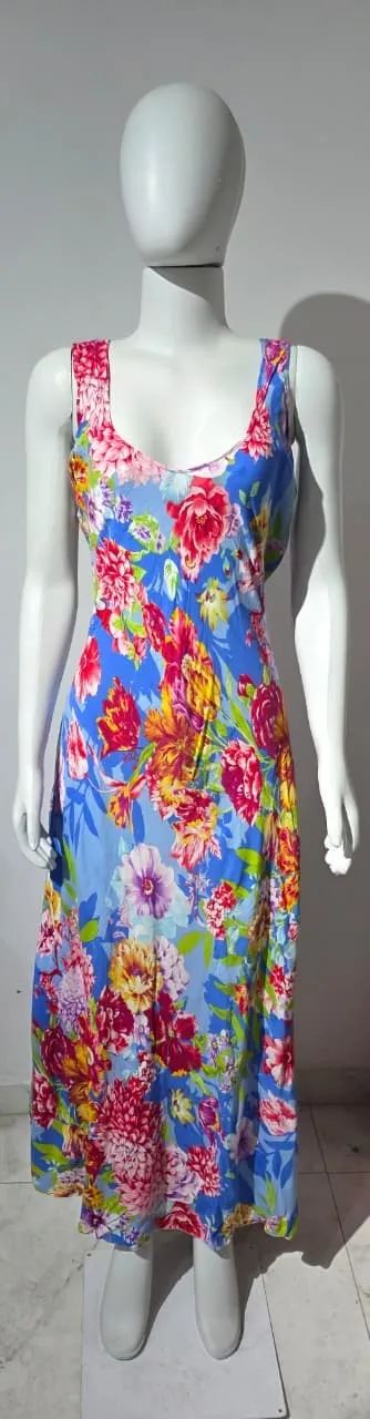 Vestido Floral Viscose Tamanho G