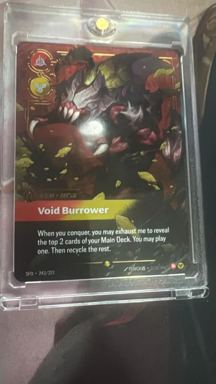 Carta Riftbound - Rek`sai  Void Burrower Overnumbered