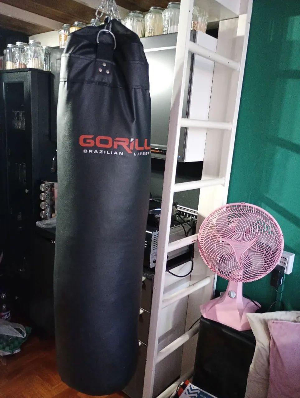 kit completo Muay thai (boxe, kickboxing) + Kit completo musculação (treino em casa)