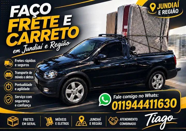 Faço frete e carreto.     Whats *