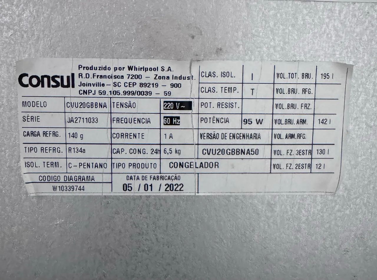 Freezer Vertical Consul 142L 220V  - Foto 3