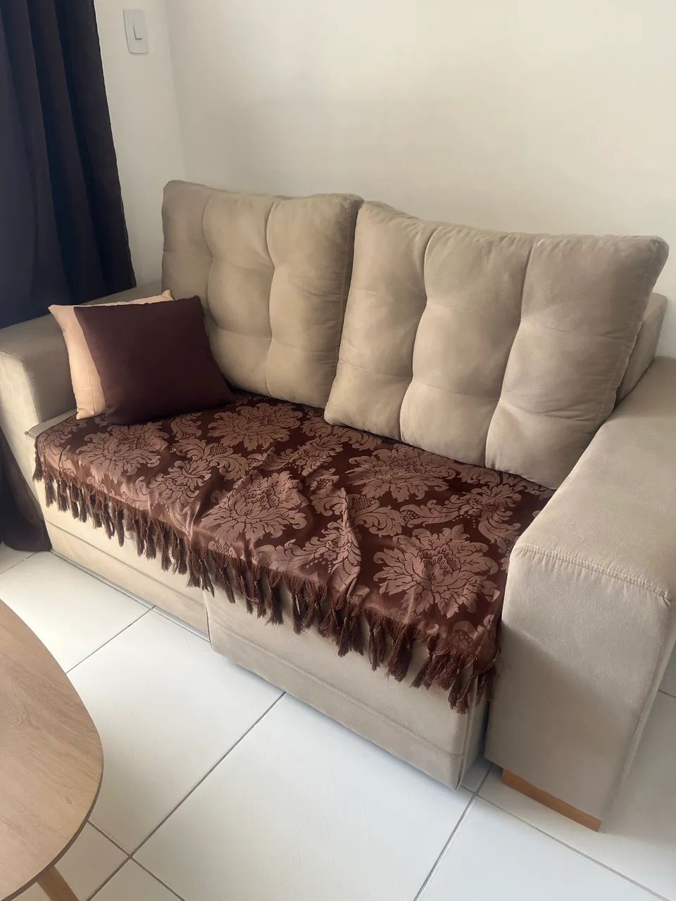 Sofa Bege Elegante RETRATIL - Foto 2
