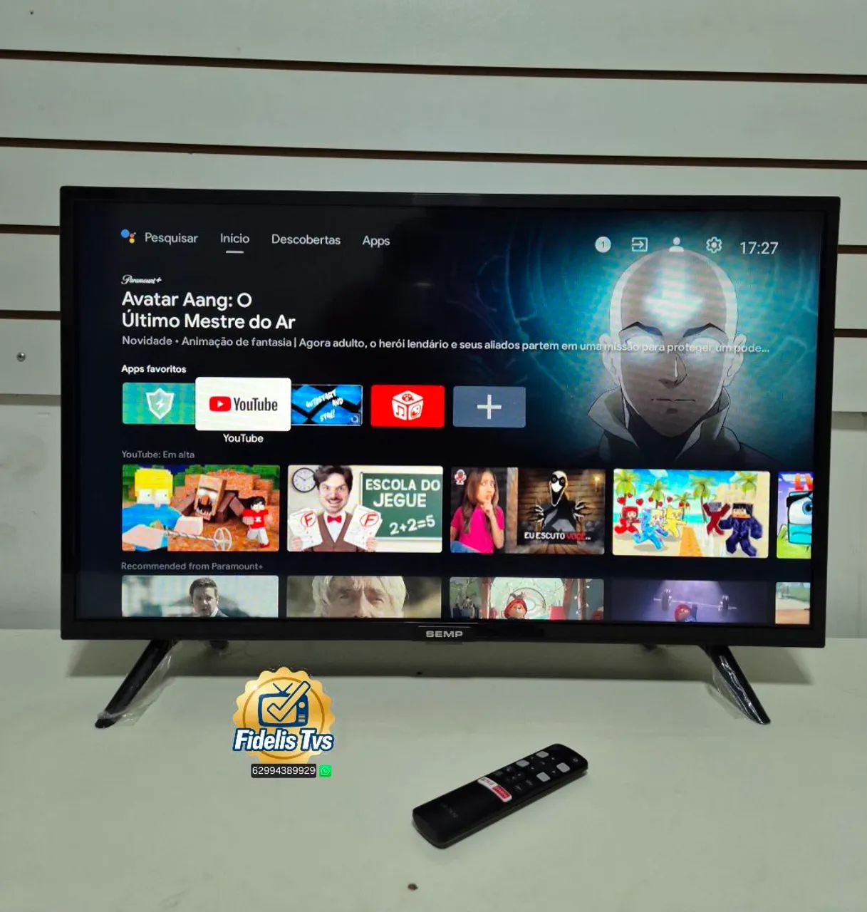 SMART TV SEMP TCL 32 ANDROID COMPLETA 