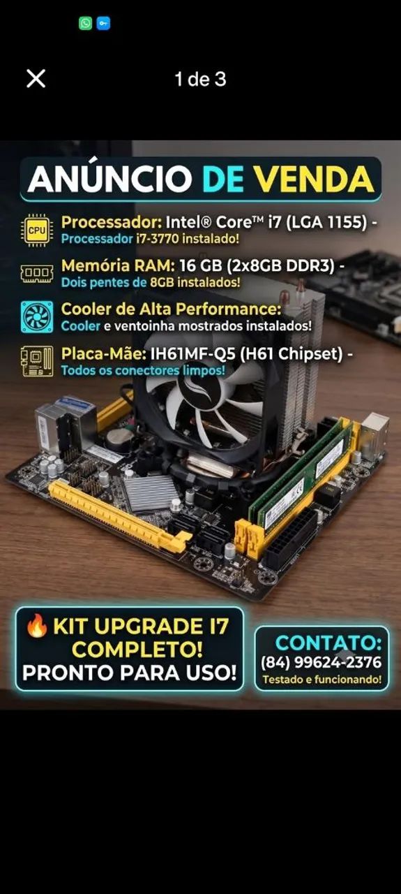 Kit i7 + 16 Gb Ram  - Foto 2