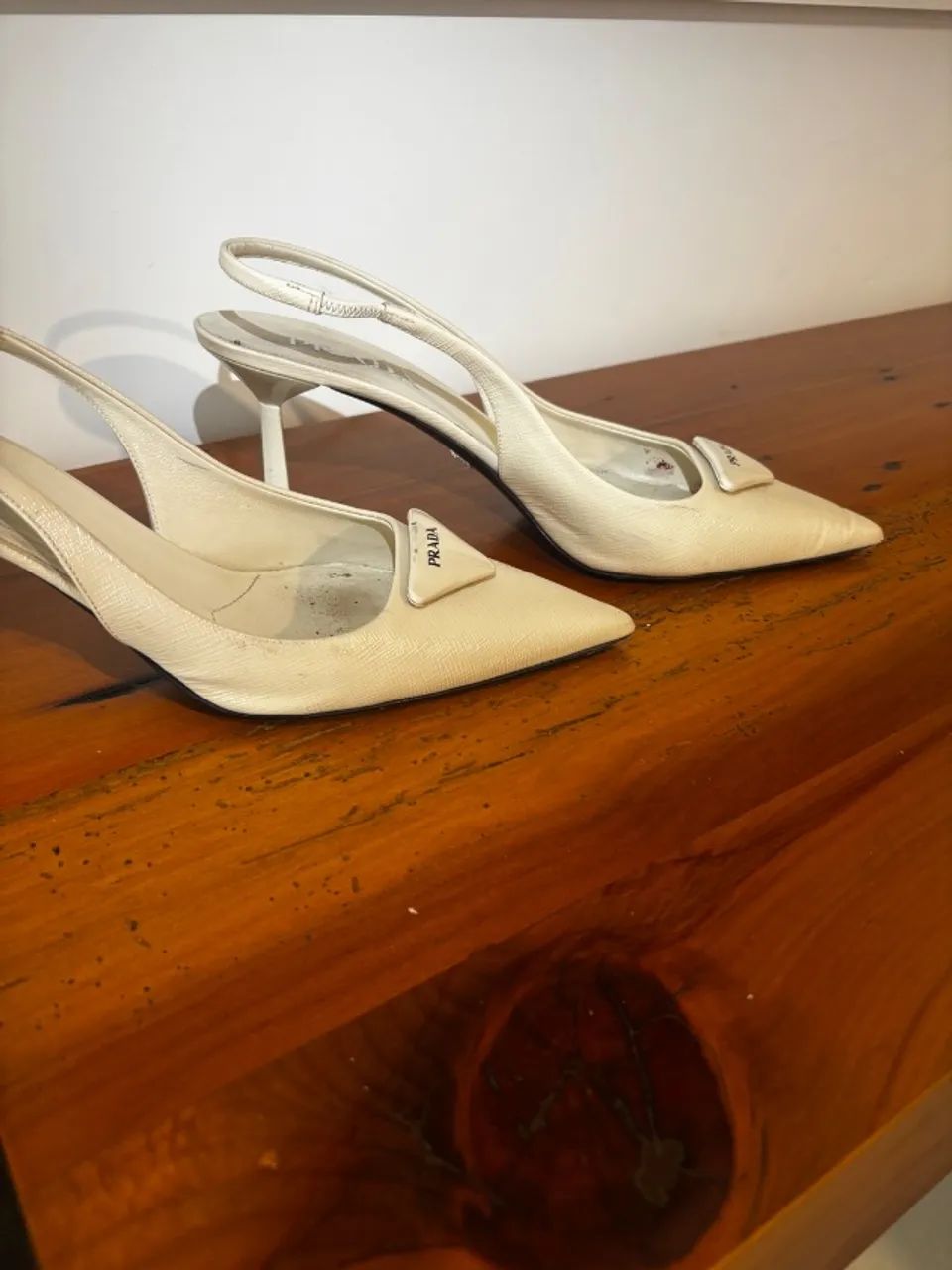 Scarpin Prada Slingback Saffiano Original Tam. 41 - Foto 3