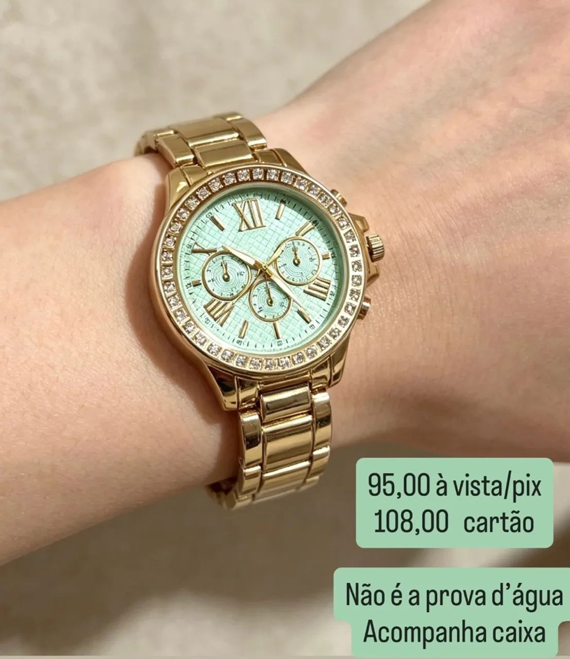 Relógio Feminino com Strass - Foto 2