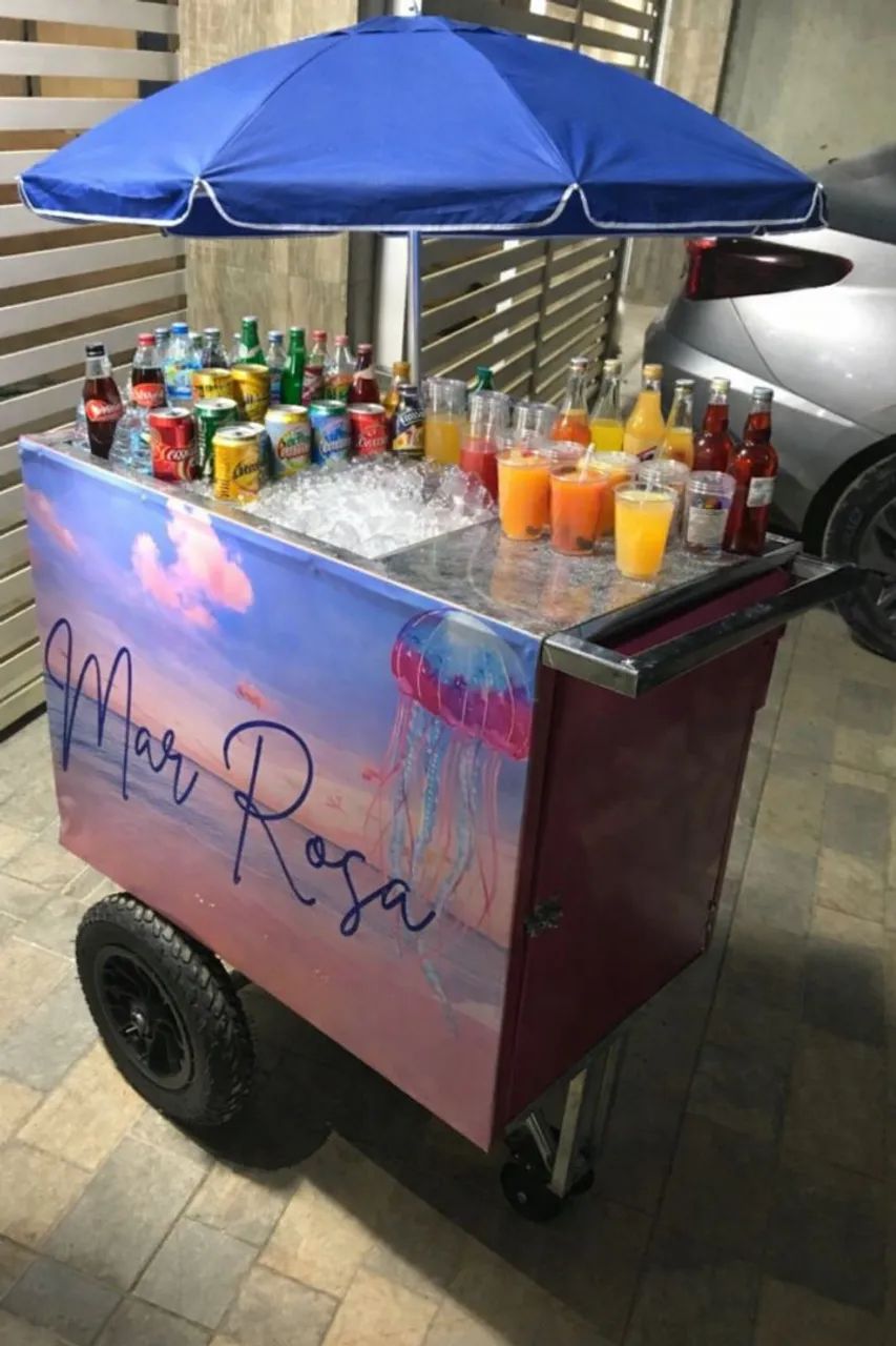 Carrinho de Bebidas Completo - Pronto pra Trabalhar!? - Foto 2