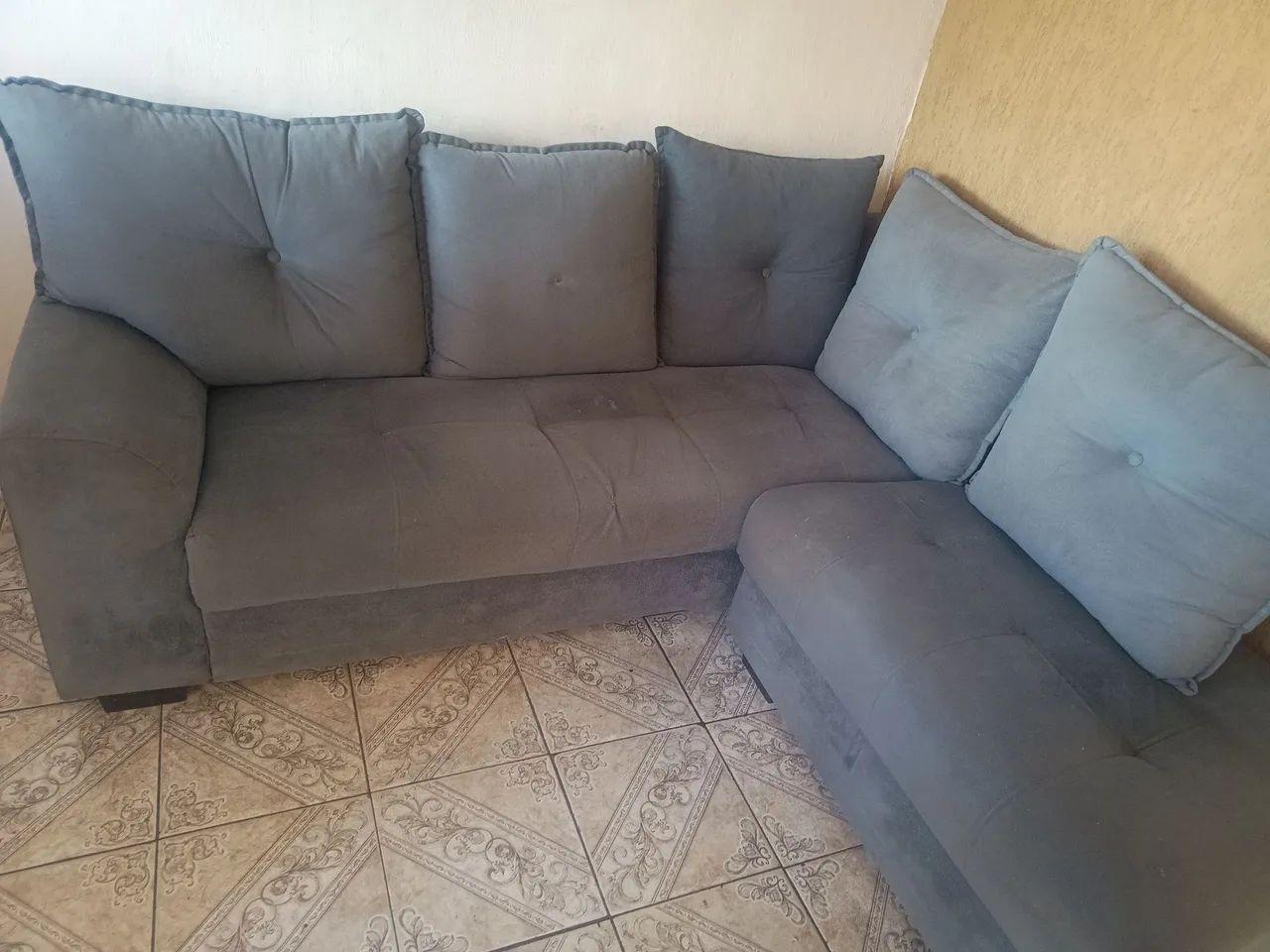 Sofá de canto 5 lugares 