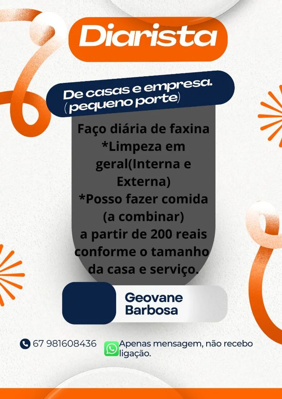 Diarista (Faxina)